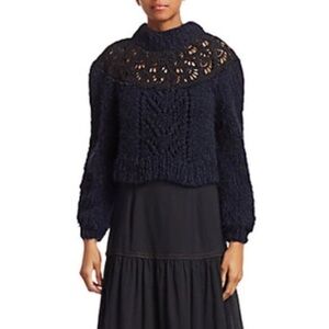 NEW Sea Emma Eyelet crochet sweater size 6